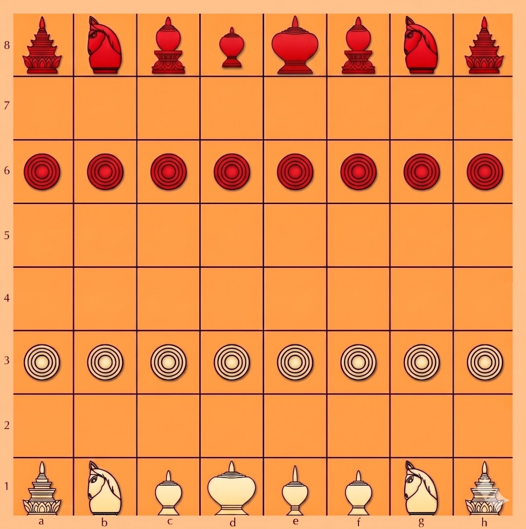 Cờ vua Campuchia – Ouk Chatrang&nbsp;chess